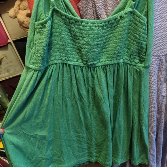 Forever 21 green front tie cami dress - Picture 4 of 4